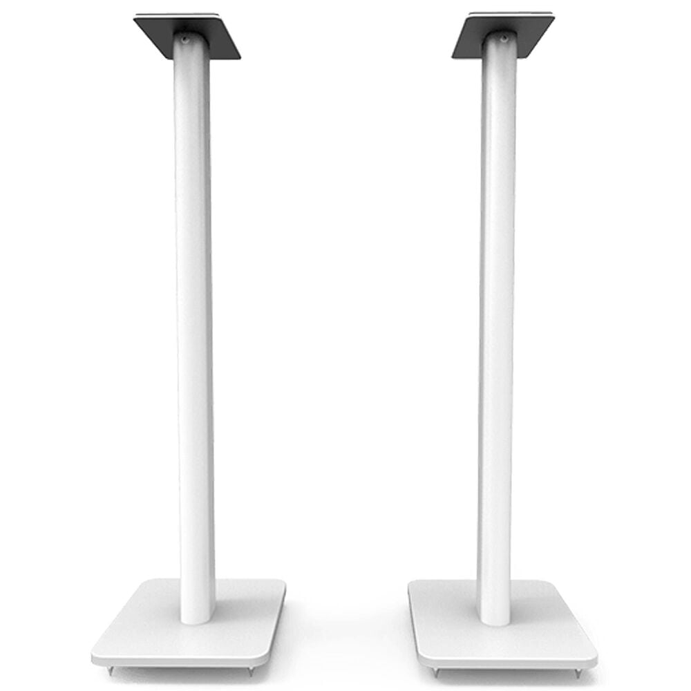 Kanto 32" Bookshelf Speaker Swiveling Floor Stands in Matte White (Set of 2), , large