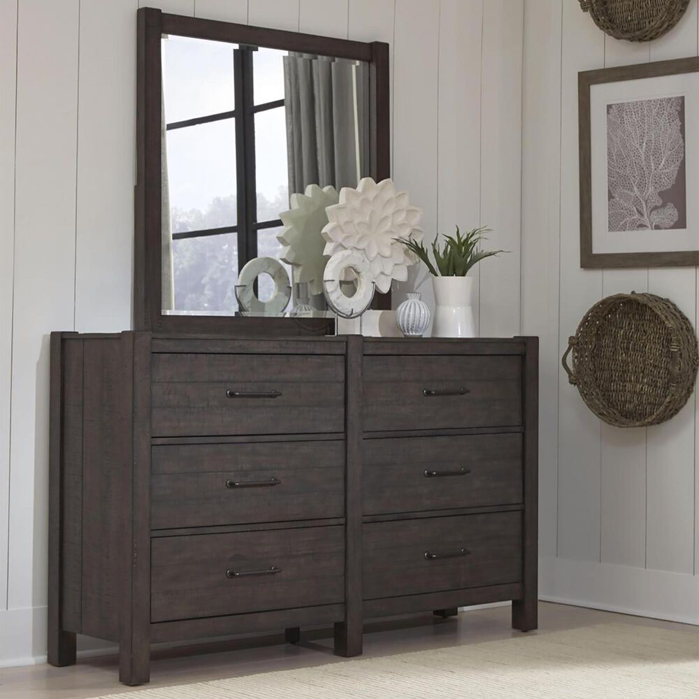 Riva Ridge Mill Creek Mirror in Carob, , large