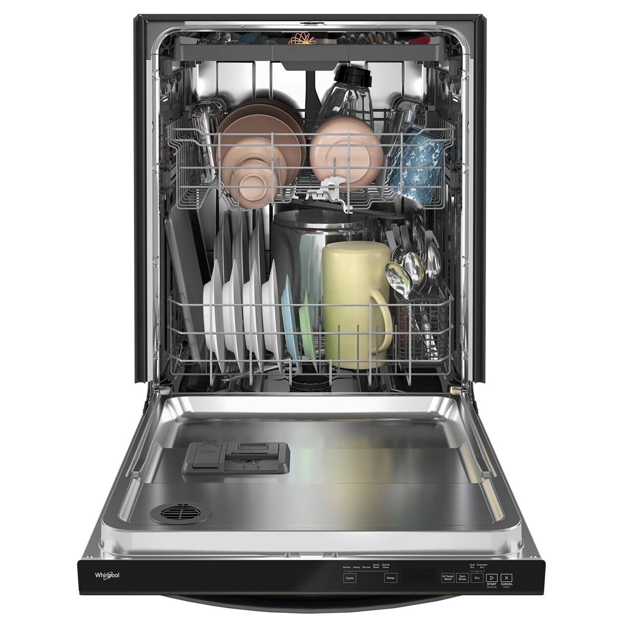 Whirlpool wdf590sajm stainless steel dishwasher with third cheap level rack