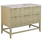 James Martin Vanities Emmeline 48" Single Vanity in Pebble Oak with 3 cm Victorian Silver Quartz Top, , large