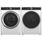 GE Profile 5.3 Cu. Ft. Front Load Washer and 7.8 Cu. Ft. Gas Dryer Laundry Pair in White and Chrome, , large