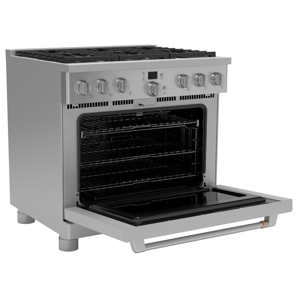 Cafe 6.2 Cu. Ft. Freestanding Natural Gas Range in Stainless Steel and Brushed Stainless, , large