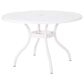 Hearth and Haven Phoenix Outdoor Round Dining Table in White - Table Only, , large