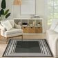 Nourison Horizon HOZ03 Black 10" x 14" Indoor/Outdoor Area Rug, , large