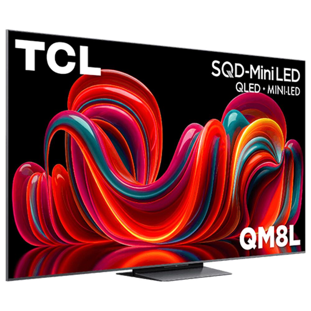 TCL 85" Class QM8L Series SQD-Mini LED 4K UHD HDR - Smart TV with 7.1.4 Channel Soundbar System in Black, , large