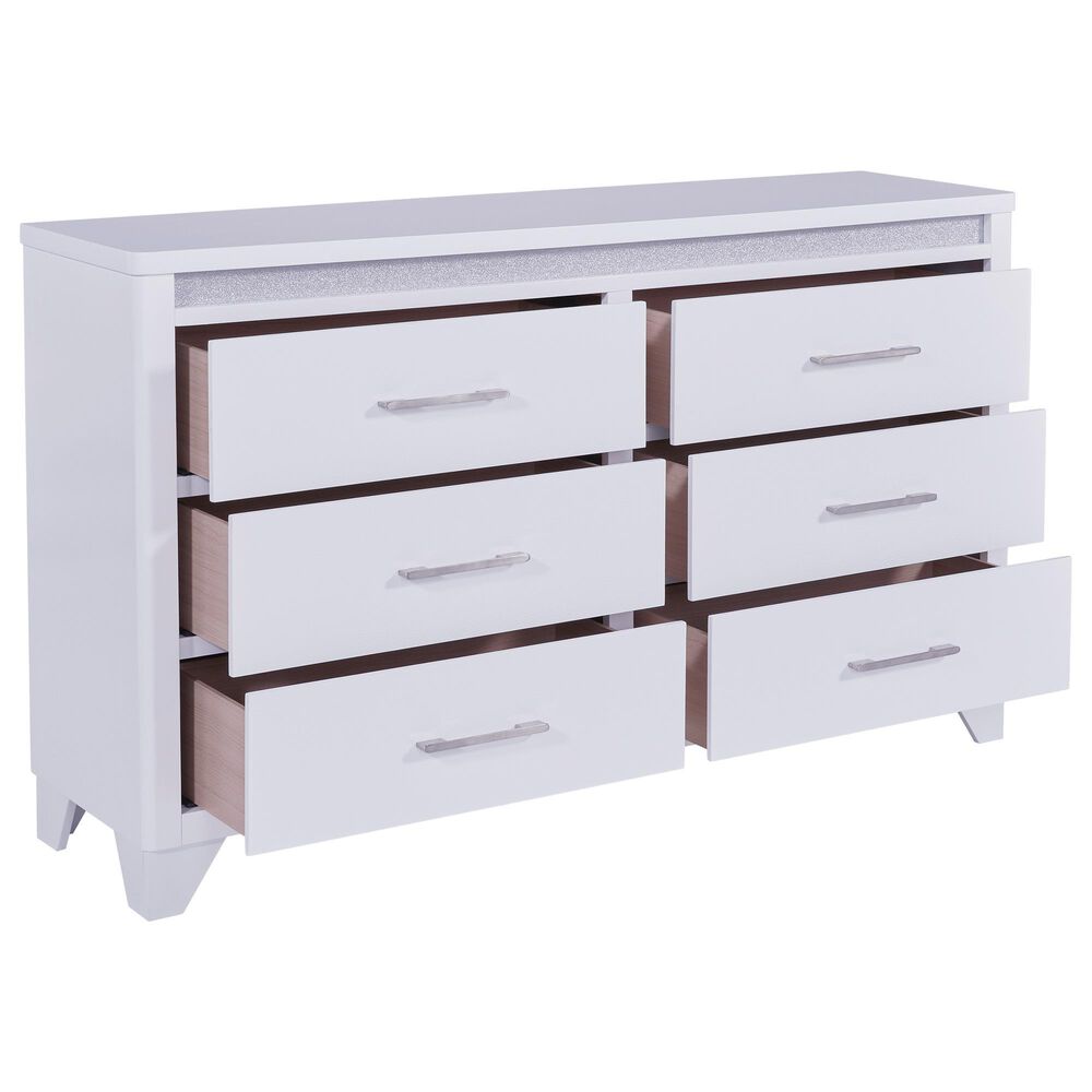 Ashley Jarlee 6-Drawer Dresser Only in White, , large