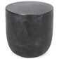 Hearth and Haven Round Patio Side Table in Matte Black, , large