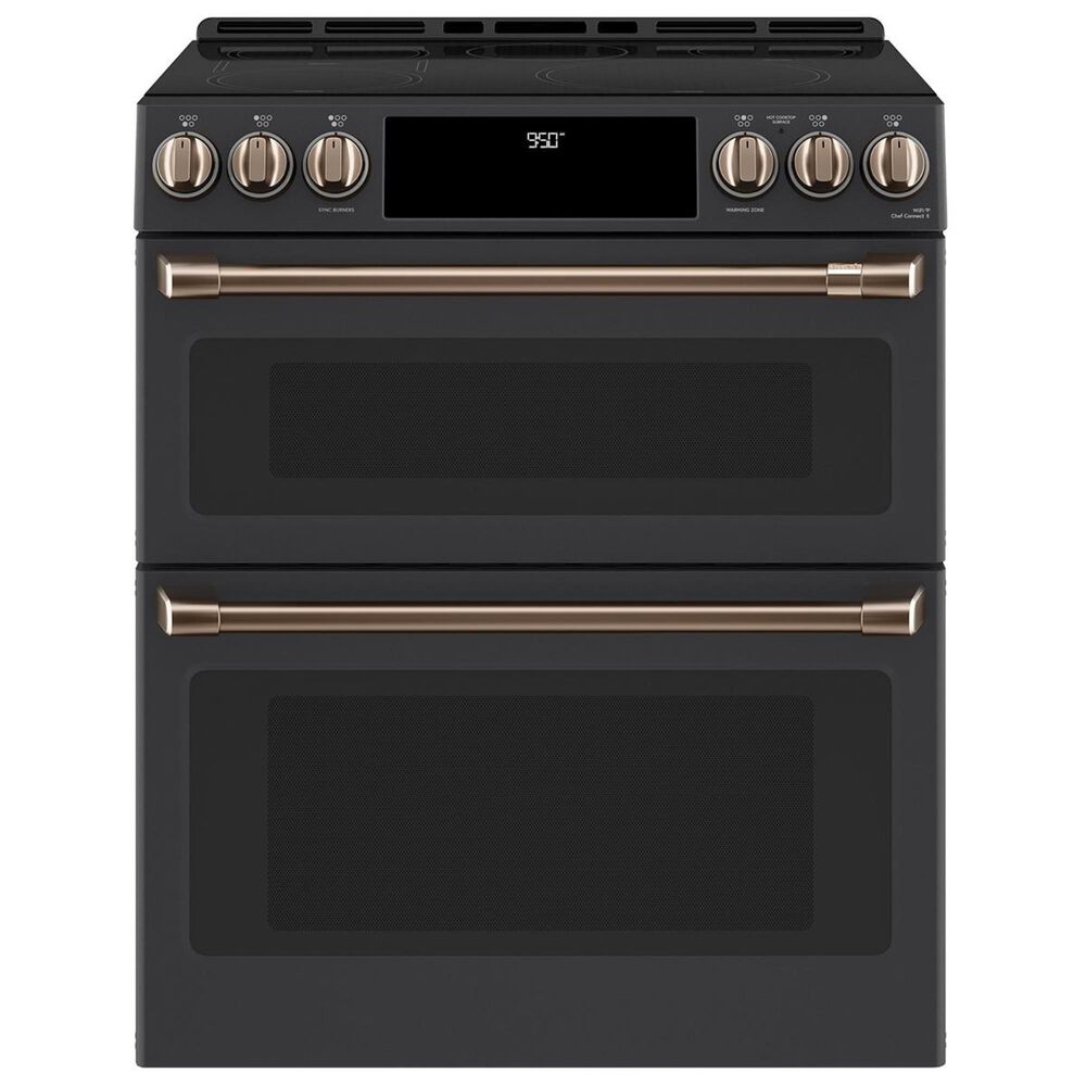 Cafe Handle and Knob Kit for Electric Range in Brushed Copper, , large