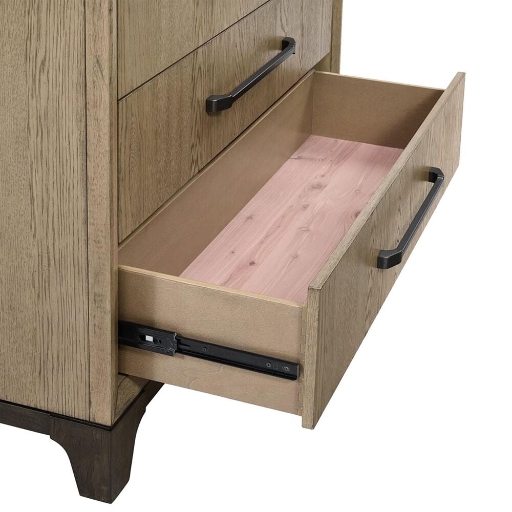 Emerald Home Furnishings Sutton Place 6-Drawer Chest in Caramel and Cocoa Brown, , large