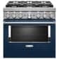 KitchenAid 36" Professional Dual Fuel Range in Ink Blue, , large
