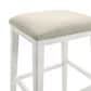 Armen Living Jane Bar Height Stool in White, , large