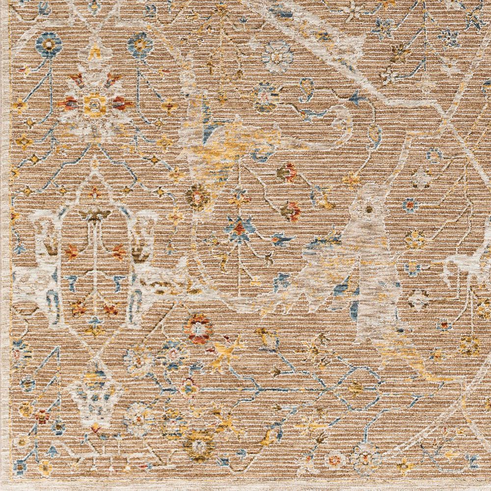 Surya Reina Light Brown, Tan, Denim, Rust, Olive, Light Gray, Cream and Mustard 2'7" x 10' Runner, , large
