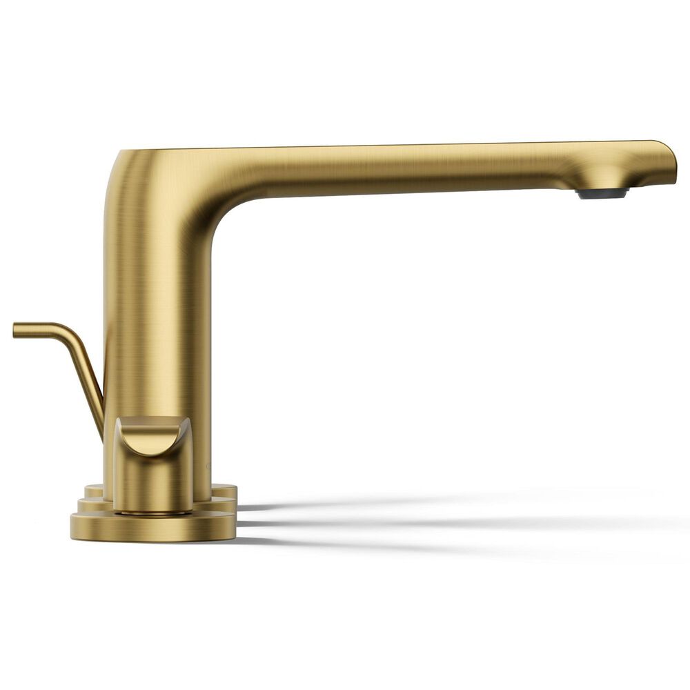 Kohler Avid Widespread Bathroom Sink Faucet in Vibrant Brushed Moderne Brass, , large