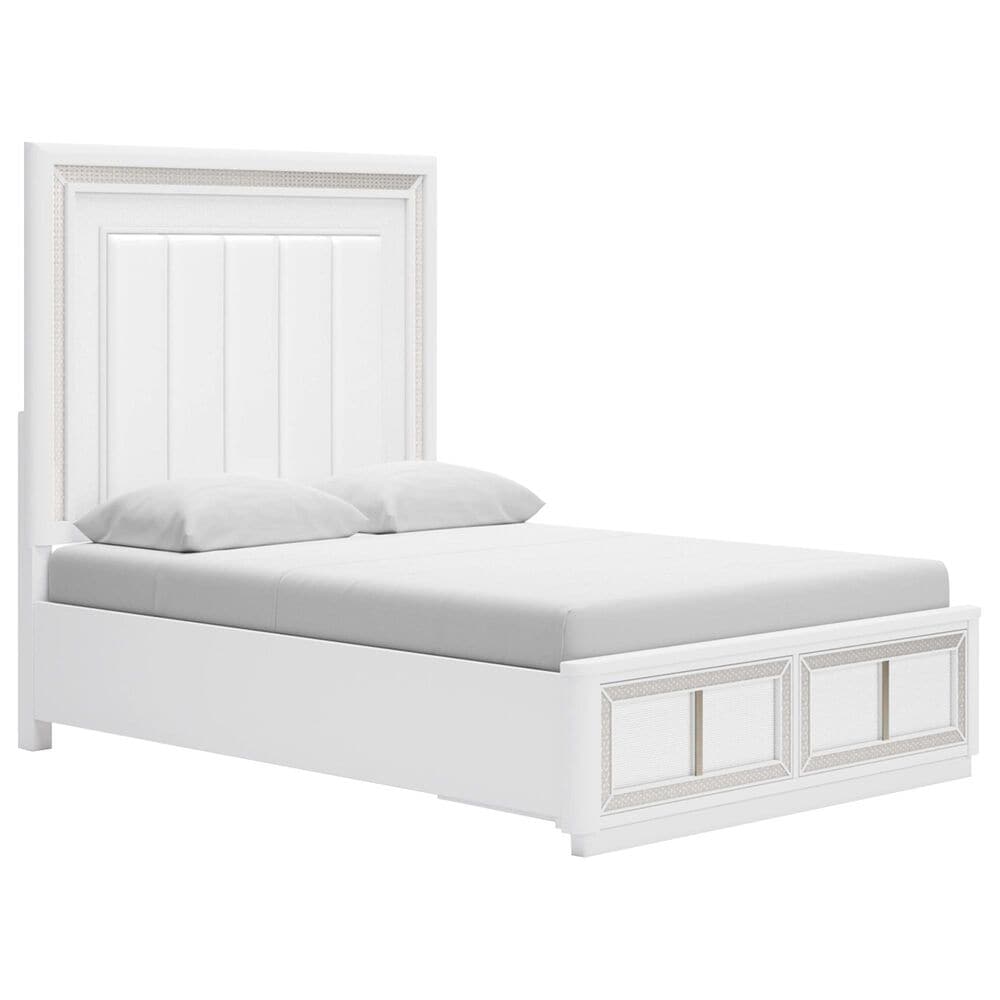 Millenium Chalanna 5-Piece Queen Bedroom Set in White Lacquer, , large
