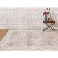 Amer Rugs Century 9" x 13" Salmon Pink and Ivory Area Rug, , large