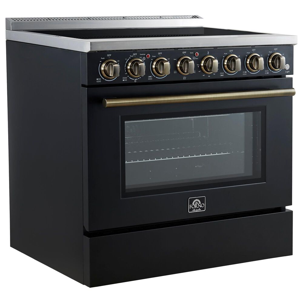 Forno Paolo 36" Freestanding Electric Range in Black, , large