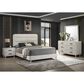 Crown Mark Nyomi 3 Piece King Panel Bedroom Set in White, , large