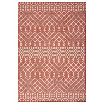 Nourison Positano Southwestern Terracotta 8" x 10" Indoor/Outdoor Area Rug, , large