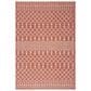Nourison Positano Southwestern Terracotta 8" x 10" Indoor/Outdoor Area Rug, , large