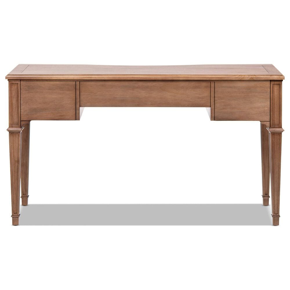 Jennifer Taylor Home Dauphin 55" 3-Drawer Executive Desk in Brown, , large