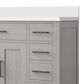 Lexora Home Abbey 48" Single Bathroom Vanity in White Oak with 2 cm White Quartz Top and Rectangular Sink, , large