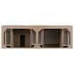 James Martin Vanities Portland 72" Double Bathroom Vanity in Whitewashed Walnut with 3 cm Lime Delight Quartz Top and Rectangular Sinks, , large