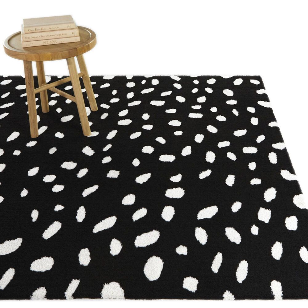 Balta Rugs Kannisto 5&#39;3&quot; x 7&#39; Black and White Area Rug, , large