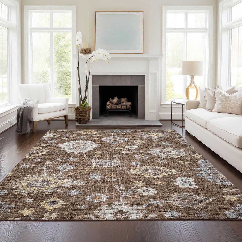 Dalyn Rug Company Portico PO6 Chocolate 10&#39; x 14&#39; Area Rug, , large