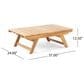 Hearth and Haven Sedona Rectangular Patio Coffee Table in Teak, , large