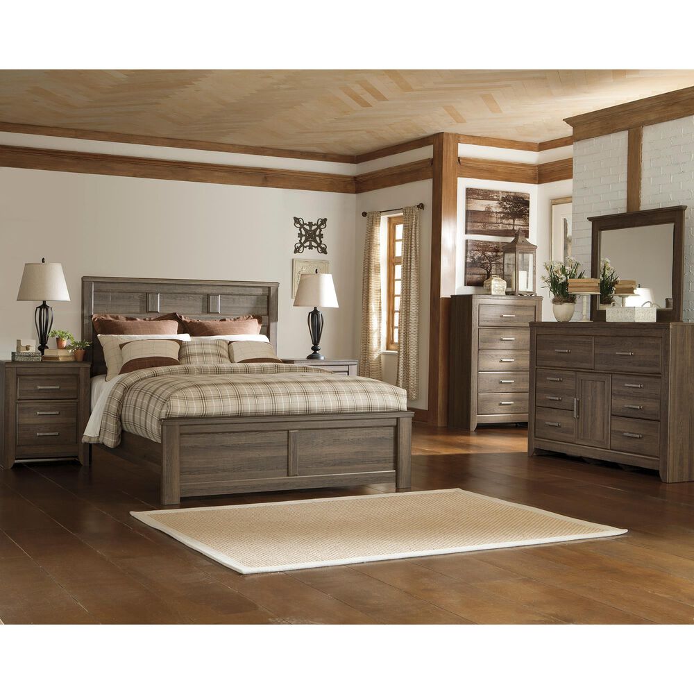 Ashley Juararo Queen Panel Bed in Brown, , large