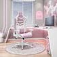 Rta Products Llc Pastel Gaming Chair in Pink and White, , large