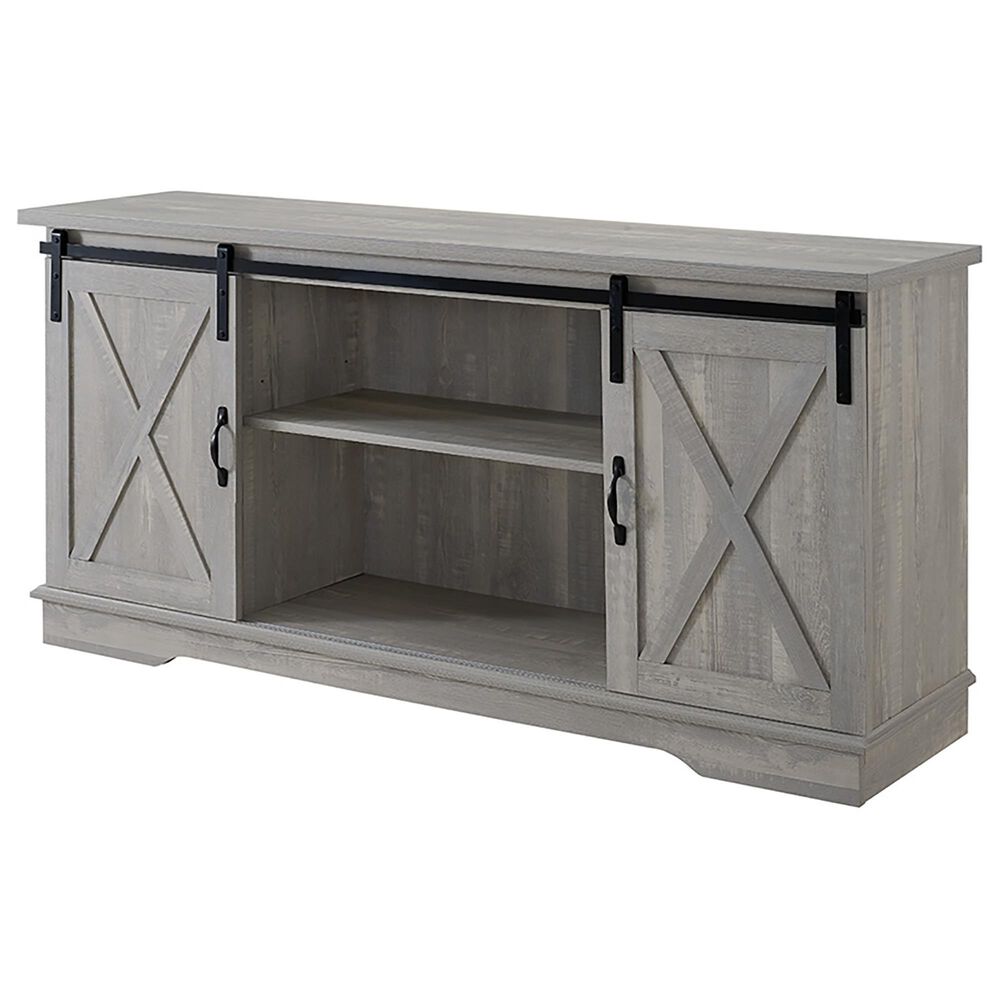 Walker Edison 58&quot; TV Stand in Stone Grey, , large