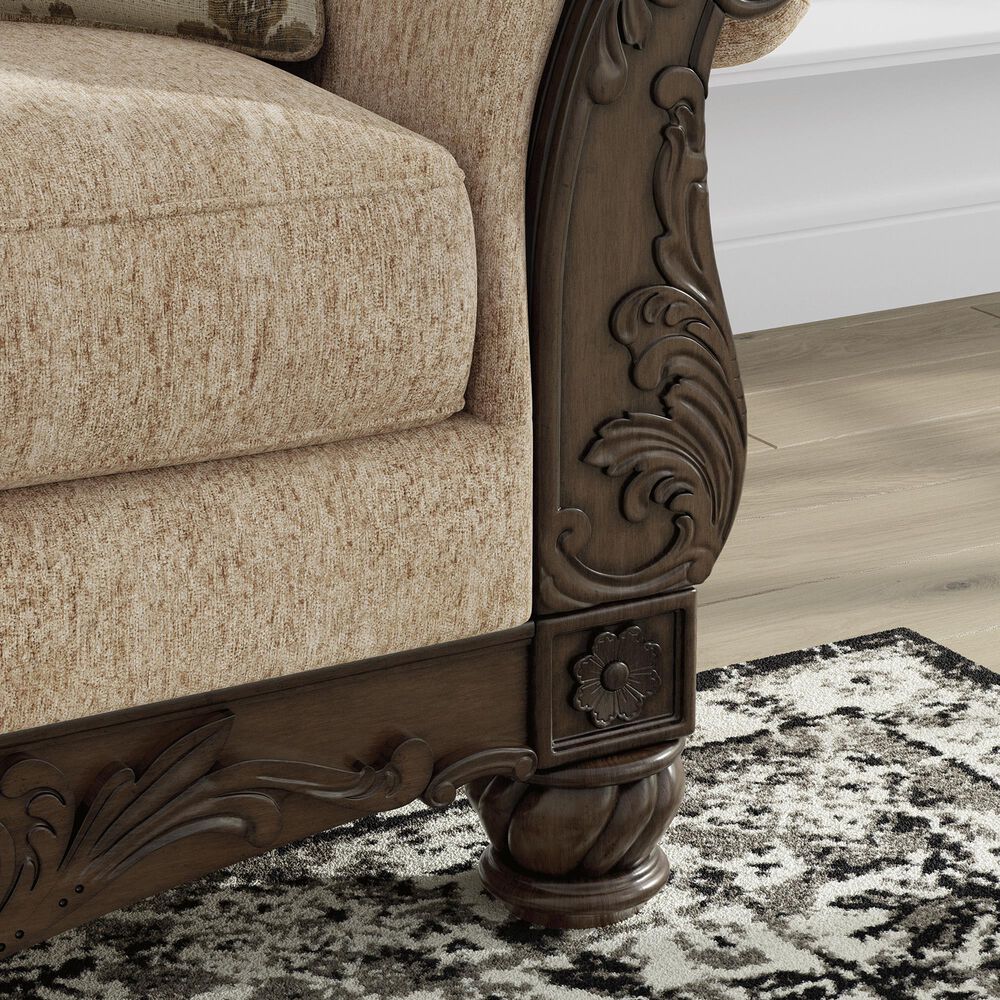 Ashley Chelsworth Stationary Loveseat in Golden, , large