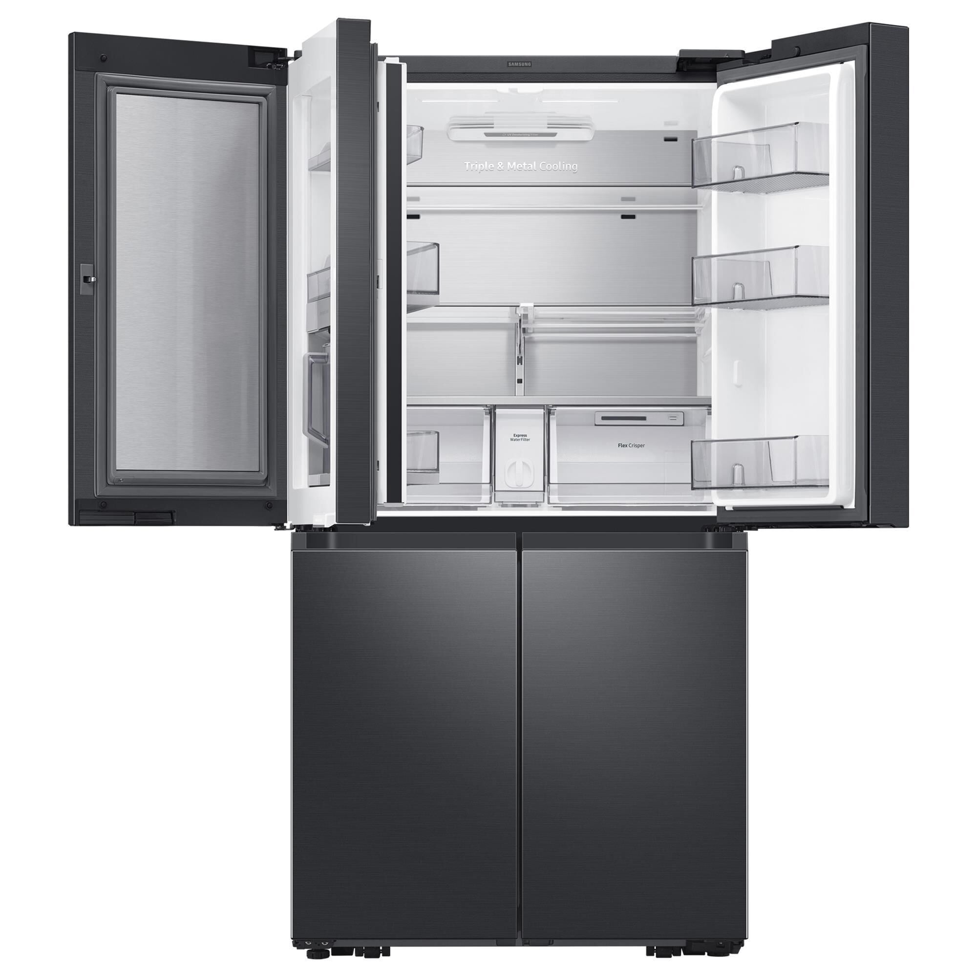 Samsung black double door fridge deals
