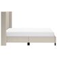 The Monday Company Holborn King Beige Upholstered Platform Wingback Bed in Black, , large