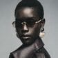 Rayban Glasses A$AP Rocky Sunglasses with Dark Green Lenses in Polished Arista Gold, , large