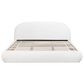 Jennifer Taylor Home Archie Puffy Grounded Queen Upholstered Platform Bed in Almond White, , large