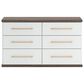 Ashley Kendanport 6-Drawer Dresser in Dark Brown and Matte White, , large