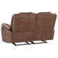 Steve Silver Katrine Manual Reclining Loveseat in Chestnut Brown, , large