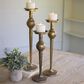 Kalalou Candle Holder in Antique Brass (Set of 3), , large