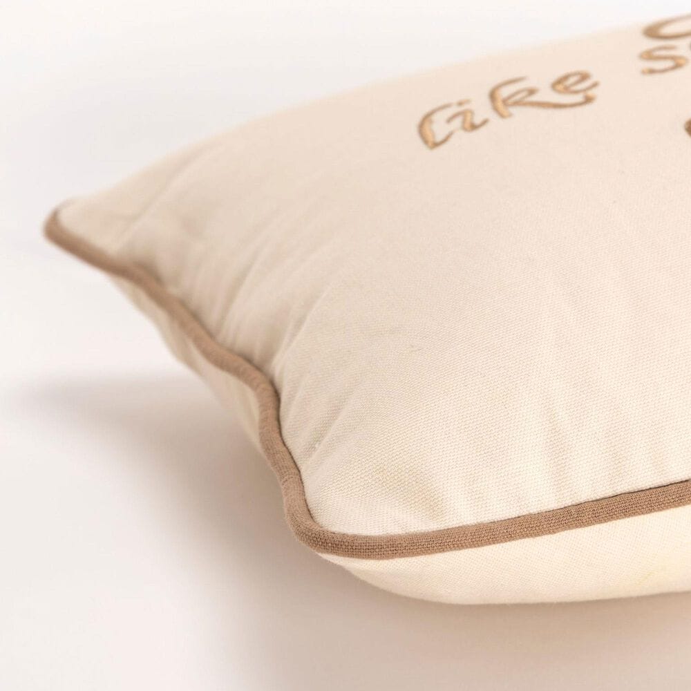 Rizzy Home 14&quot; x 26&quot; Down Filled Lumbar Pillow in Ivory, , large