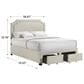 Hawthorne Furniture Tropic Full Upholstered Storage Bed in Beige, , large