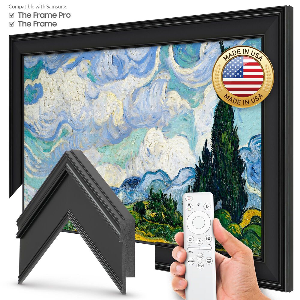 Deco TV Frames Premiere 32" Frame Bezel for Samsung the Frame TV in Black, , large