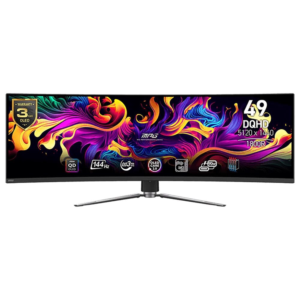 MSI 49" OLED Curved Gaming Monitor in Metallic Black, , large