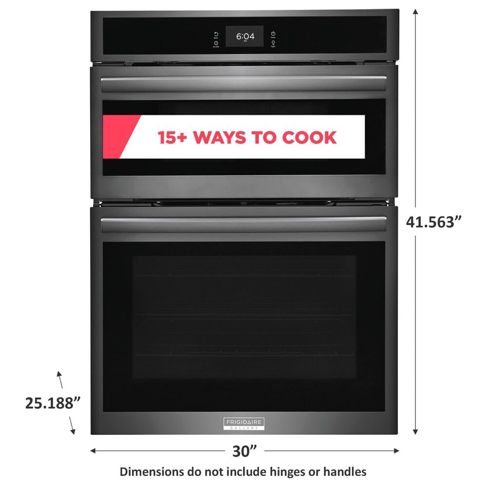 Frigidaire Gallery 30&quot; Built-in Microwave Combination Oven with Convection in Black Stainless Steel, , large