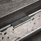 Furniture of America Piez Sofa Table in Ash Gray and Stainless Steel, , large