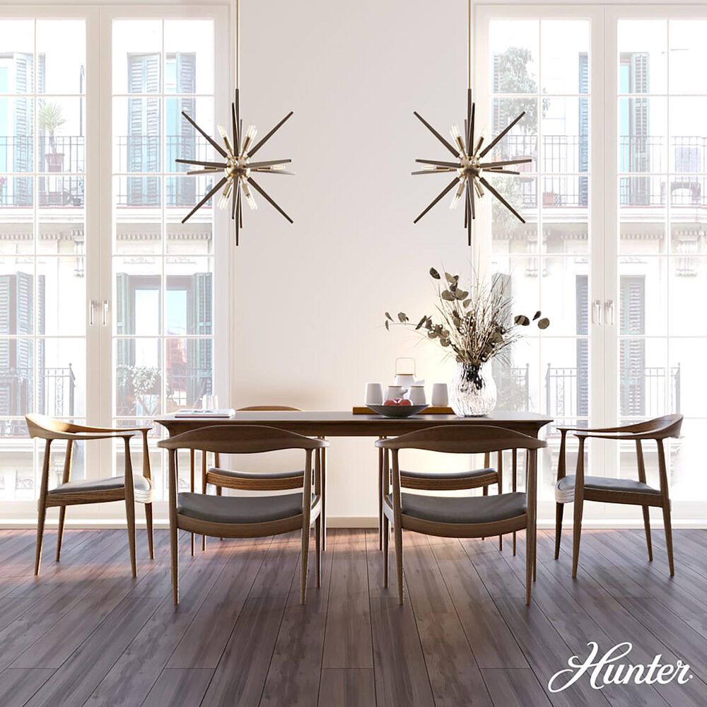 Hunter Jupiter Star 24&quot; 12-Light Pendant in Alturas Gold, , large
