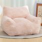 Hearth and Haven Oversized Corduroy Bean Bag Chair with Armrests in Pink, , large