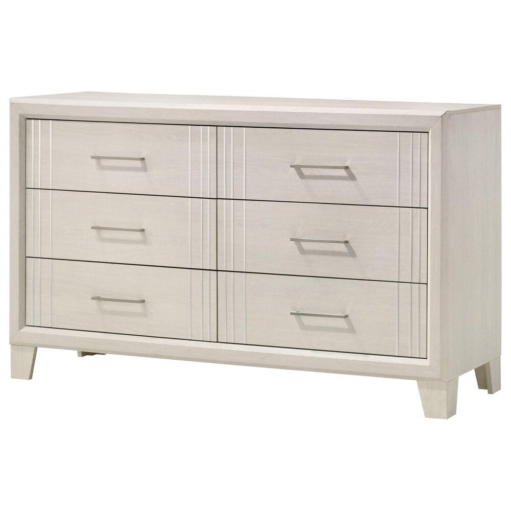 Crown Mark Charlie 3-Piece Full Panel Bedroom Set in White, , large