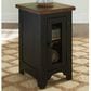 Ashley Valebeck Chair Side End Table in Black and Brown, , large